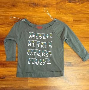 EUC Stranger Things Alpha Lights Sweater